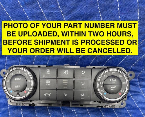 Mercedes X164 GL450 ML350 HVAC Climate Control Switch Trim (2006–2013) – Genuine