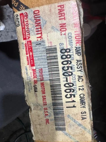 Toyota Camry XLE 4 Cyl Temperature Control Module 88650-06510 (2012–2013) – Genuine OEM