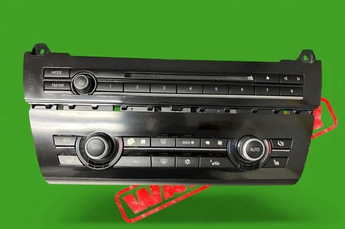 BMW 528i f10 audio radio auto A/C climate temp control panel (2011–2013) – Genuine OEM