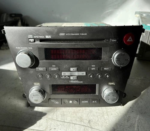 Subaru Legacy Outback HVAC Climate Control Radio Panel 6 CD (2007–2008) – HVAC Replacement Part