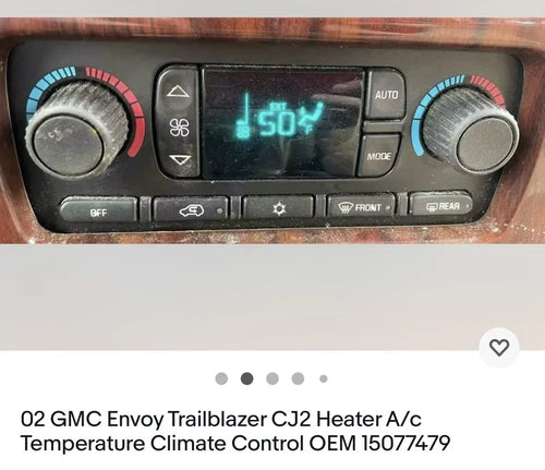 GMC Envoy Trailblazer Heater A/c Climate Control (2002) – Genuine OEM