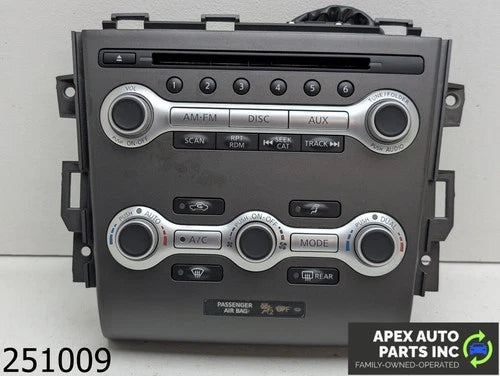 Nissan Murano Radio HVAC Climate Control 25391-1GR1A (2012) – HVAC Replacement Part