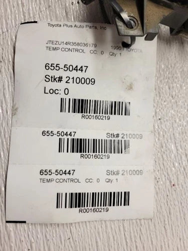 Toyota Pick Up T100 HVAC Climate Control 1989-1991 – Genuine OEM