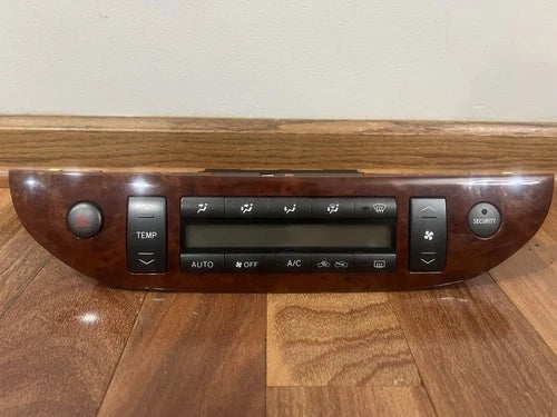 Toyota Camry Climate Control Display Module Woodgrain (2002–2006) – Genuine OEM