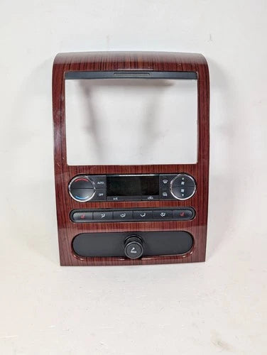 Ford F150 A/C Heat Climate Control Center Dash Panel Wood Bezel 8L34-18C612 (2004–2008) – HVAC Replacement Part
