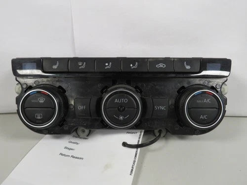 Volkswagen Passat Front HVAC Climate Control (2016–2018) – Genuine OEM