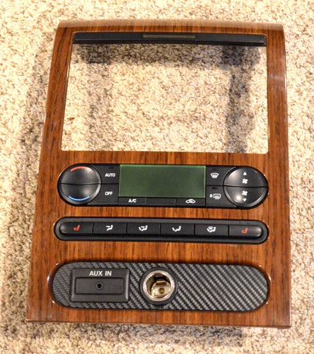 Ford F150 Climate Control Heat Temperature Woodgrain Bezel (2004–2008) – Genuine OEM