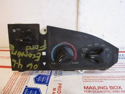 E150 Cargo Manual Climate Heater Control Temperature Speed Defroster A/C (2006) – HVAC Replacement Part | Ref SKU-5855