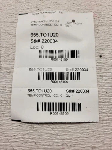 Toyota Camry HVAC Climate Control Front w/ Dashboard Trim 2018-2022 – Genuine OEM