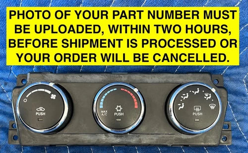 Dodge RAM 1500 Manual Climate Control Panel (2011–2012) – Genuine OEM