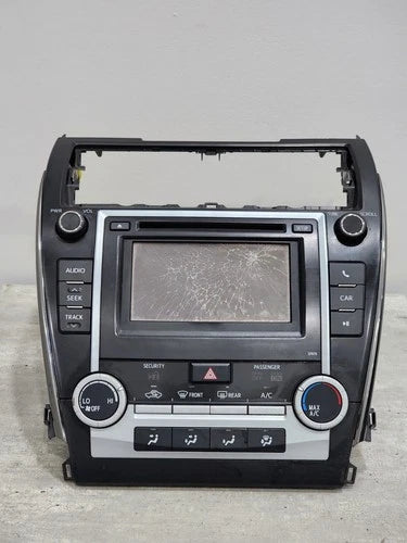 12-2014 Toyota Camry Dash A/C Climate Control Radio Bezel Panel 55900-06350 – Genuine OEM