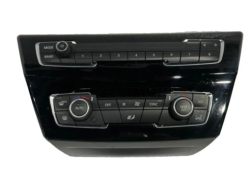 BMW X1 X2 A/C Climate Audio Radio Control Trim Unit 9371458 (2016–2023) – Genuine OEM
