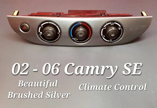Toyota CAMRY SE Temperature Heater Climate Control BRUSHED SILVER (2002–2006) – HVAC Replacement Part