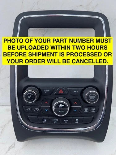 2014 2015 Durango 8.4 Radio Temperature Control Switch Bezel (2014–2015) – Genuine OEM