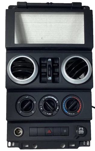 2007-10 Jeep Wrangler Center Dash Trim Bezel Black W/ Climate Control – Genuine OEM
